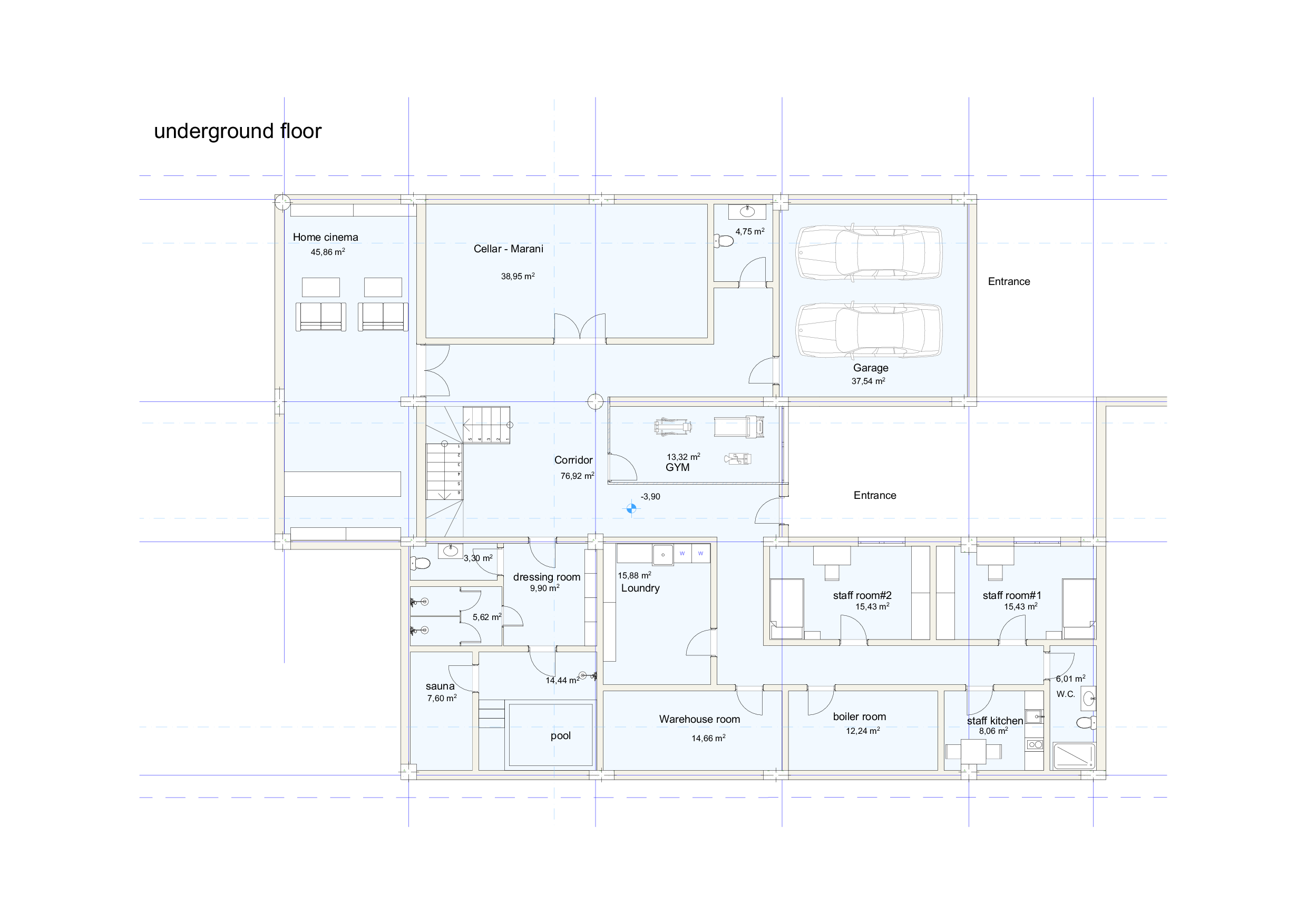 Underground floor plan
